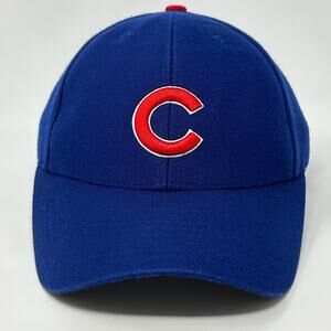 Chicago Cubs Hat Baseball Cap MLB Twins Enterprise Wool Blend Strapback Blue